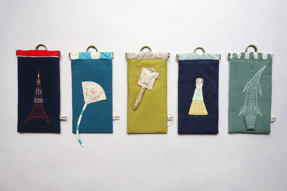 ツキイチ貞 motorinue & Lokhme 「ポチポチポーチ展」【バネポーチ・ティシュポーチ・マルポーチ・パスケース・ミニフラットポーチ】